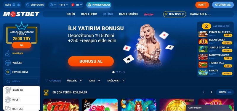 Mostbet Gambling Enterprise – Aparıcı Onlayn Casino & İdman Mərc Saytı