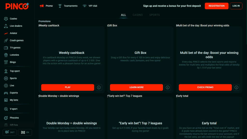 Pinco Qumar Müəssisəsinin Qiymətləndirilməsi - Peşəkar və Oyunçu Reytinqləri (2026) Pinco Qumar Müəssisəsinin Qiymətləndirilməsi - Peşəkar və Oyunçu Reytinqləri (2026)